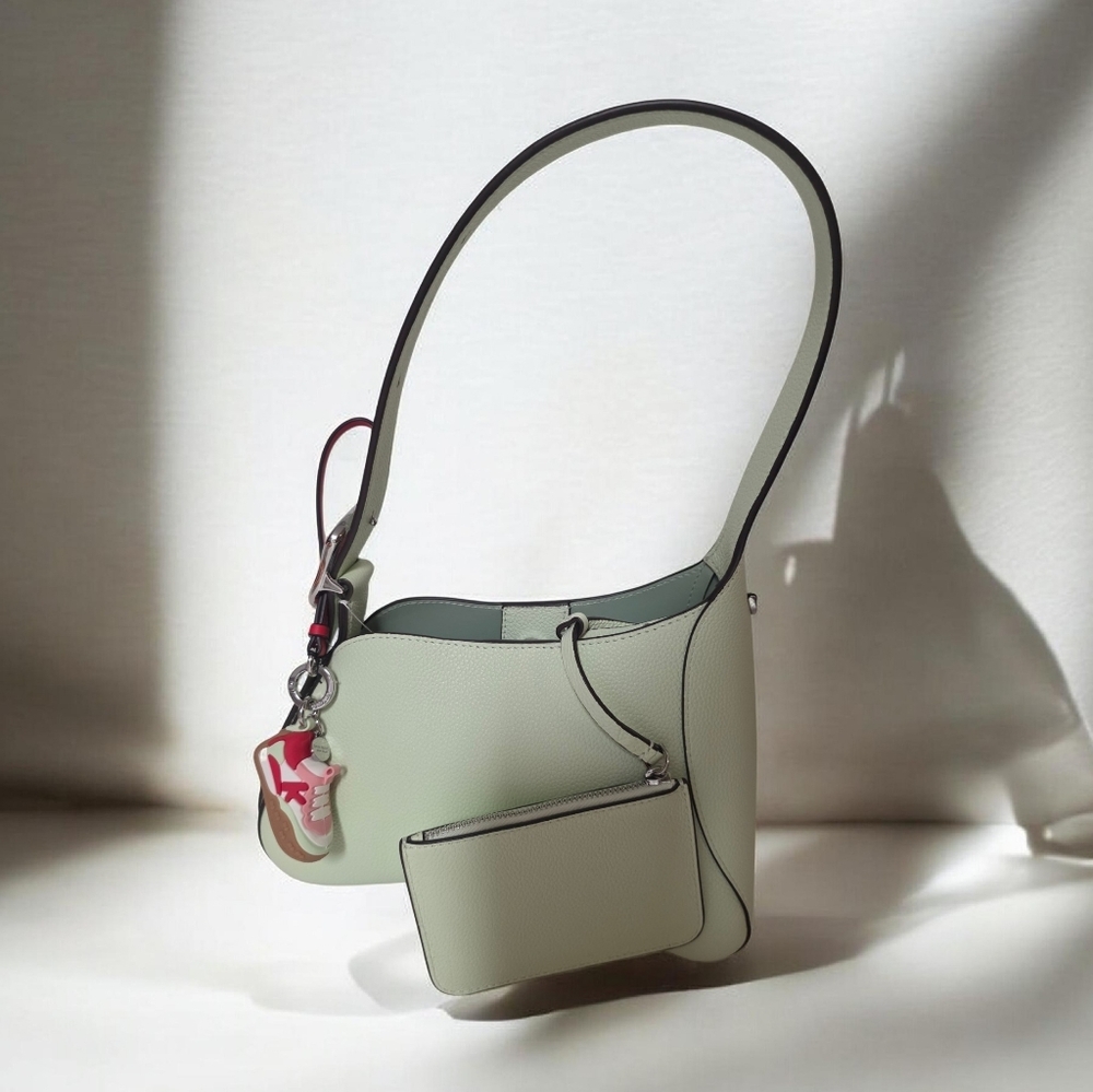 454 Sculpted Shoulder Bag With Charmed K As
